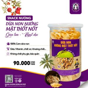 Dừa non nướng mật thốt nốt