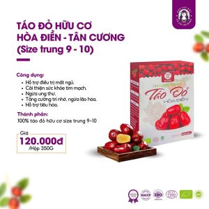 Táo đỏ hữu cơ Hòa Điền - Tân Cương